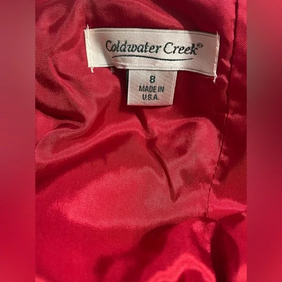 NWT Coldwater Creek Sheer Mesh Jacketed Dress Sz 8 - Picture 7 of 16